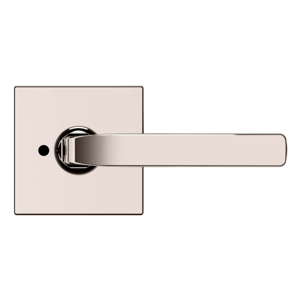 Baldwin 5190 Transitional Straight Lever Set with R017 Rose Lifetime (PVD) Polished Nickel / Privacy / Reversible