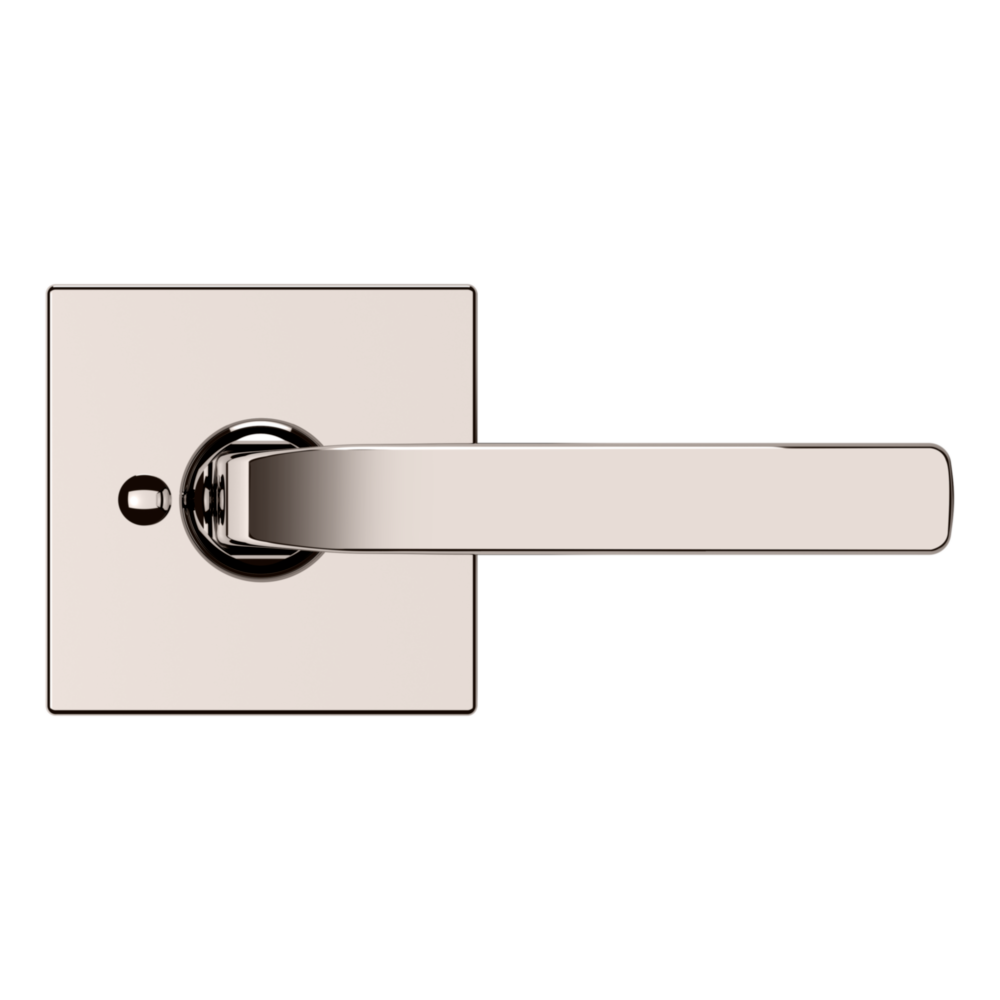 Baldwin 5190 Transitional Straight Lever Set with R017 Rose Lifetime (PVD) Polished Nickel / Privacy / Reversible