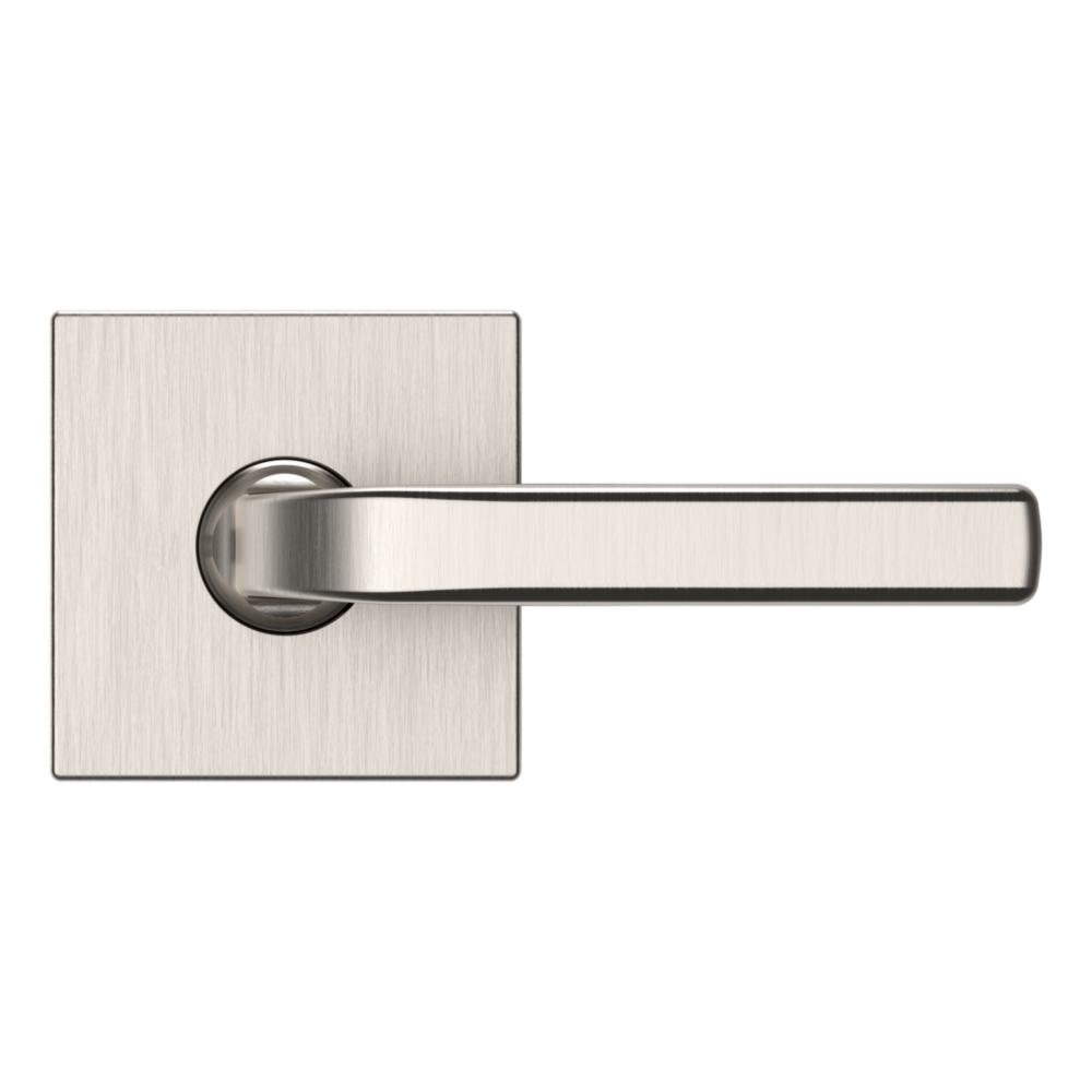 Baldwin 5190 Transitional Straight Lever Set with R017 Rose Lifetime (PVD) Satin Nickel / Full Dummy / Reversible