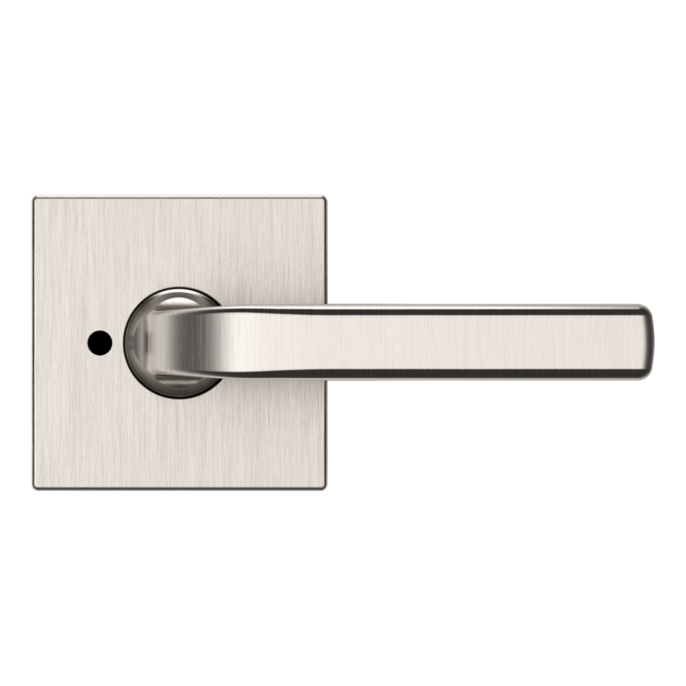 Baldwin 5190 Transitional Straight Lever Set with R017 Rose Lifetime (PVD) Satin Nickel / Privacy / Reversible