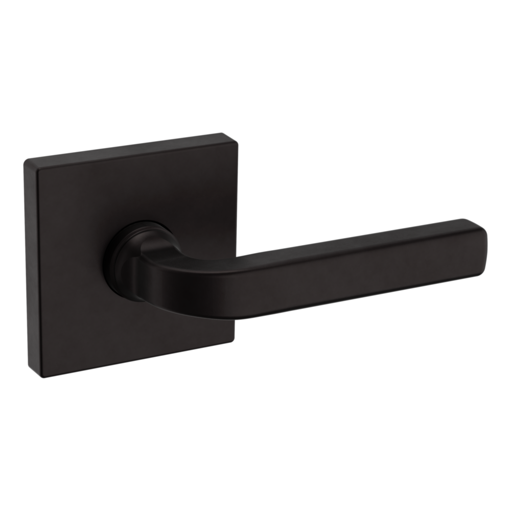 Baldwin 5190 Transitional Straight Lever Set with R017 Rose Oil-Rubbed Bronze / Full Dummy / Reversible