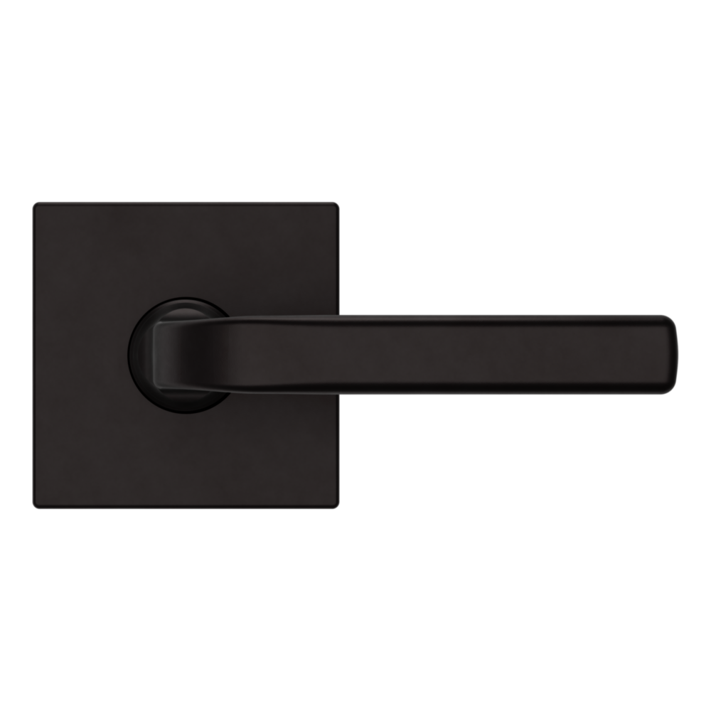 Baldwin 5190 Transitional Straight Lever Set with R017 Rose Oil-Rubbed Bronze / Full Dummy / Reversible