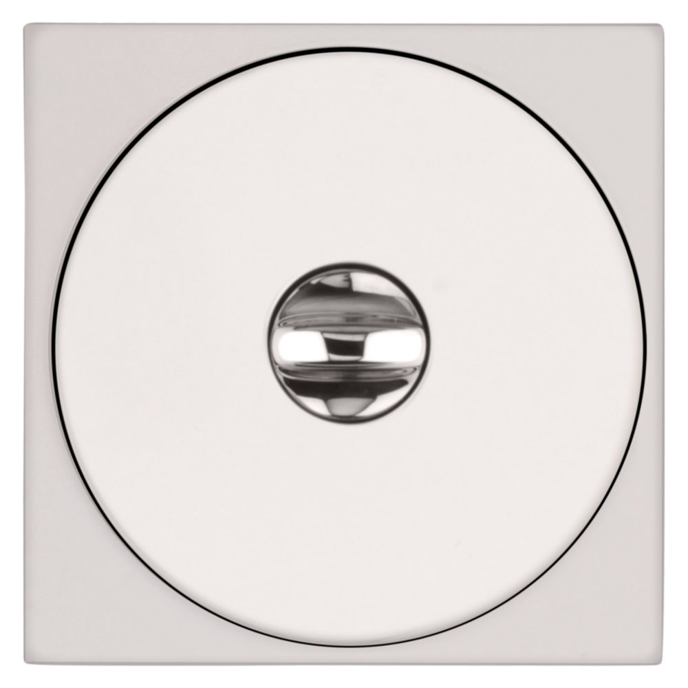 Baldwin Keyed Contemporary Knob Set with Square Rose Lifetime (PVD) Polished Nickel / Entry / Reversible