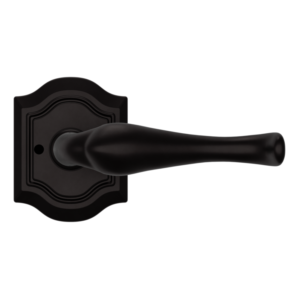 Baldwin 5447 Bethpage Lever Set with R027 Rose Oil-Rubbed Bronze / Privacy / Reversible