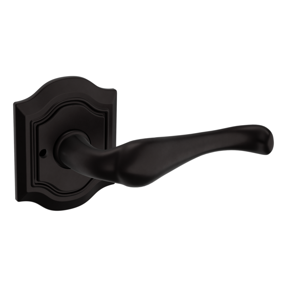 Baldwin 5447 Bethpage Lever Set with R027 Rose Oil-Rubbed Bronze / Privacy / Reversible