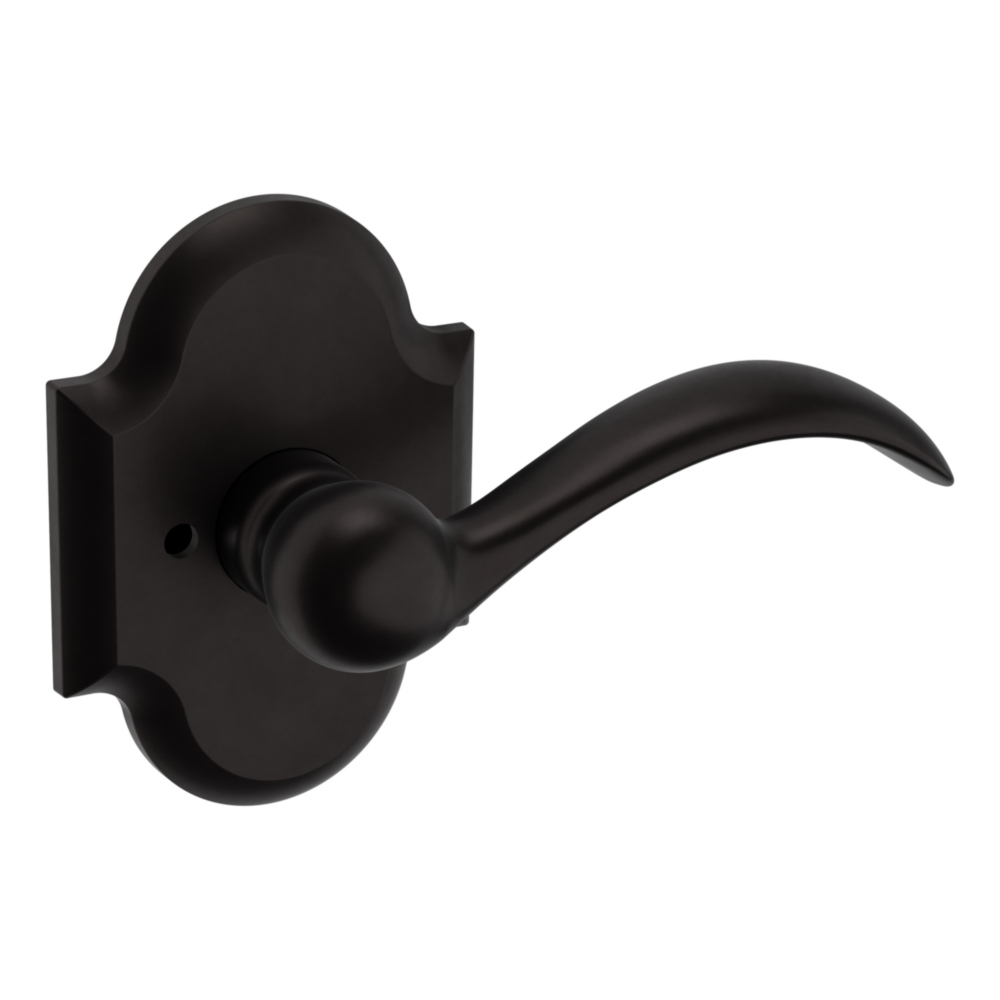 Baldwin 5452 Beavertail Lever Set with R030 Rose Oil-Rubbed Bronze / Privacy / Reversible