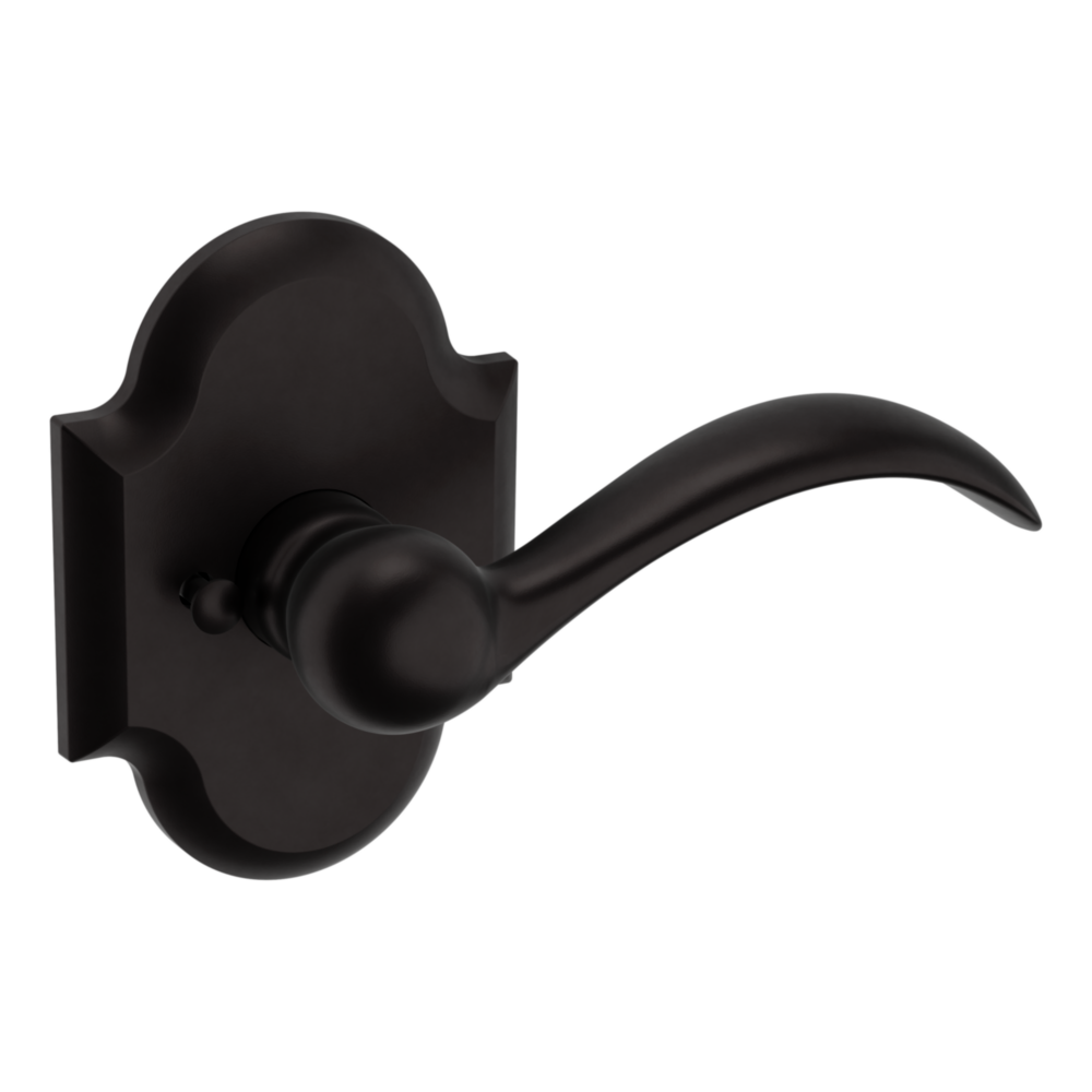 Baldwin 5452 Beavertail Lever Set with R030 Rose Oil-Rubbed Bronze / Privacy / Reversible