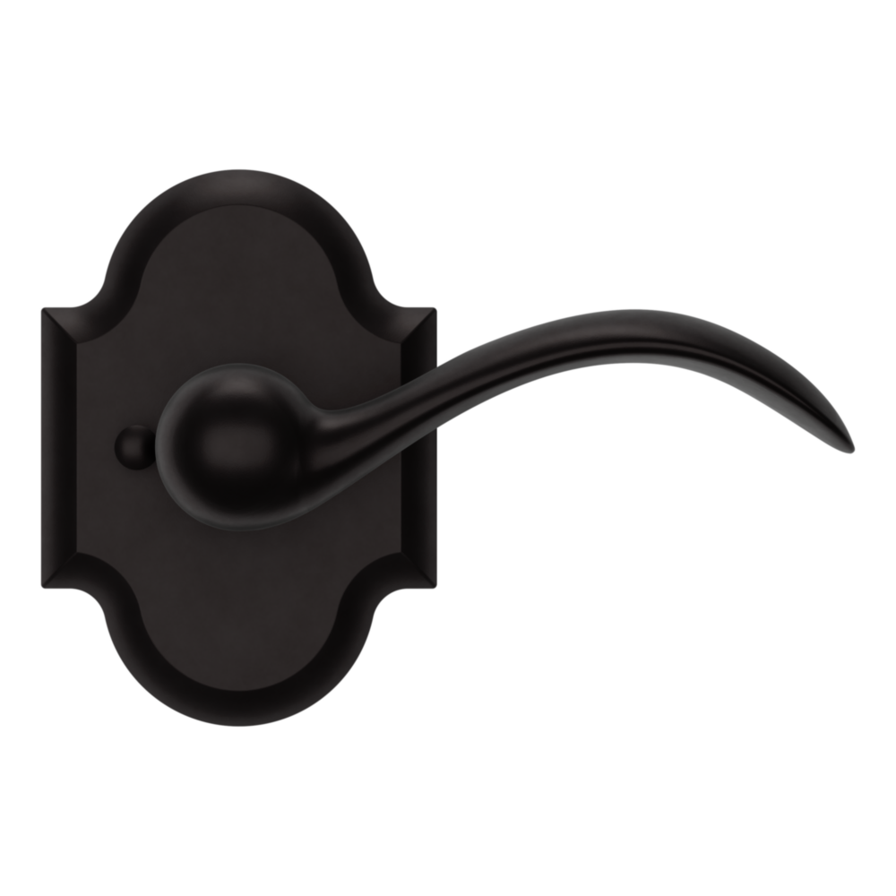 Baldwin 5452 Beavertail Lever Set with R030 Rose Oil-Rubbed Bronze / Privacy / Reversible