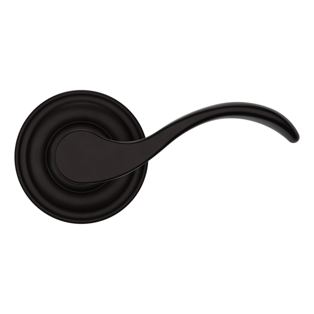 Baldwin 5455 Wave Lever Set with 5048 Rose Oil-Rubbed Bronze / Passage / Reversible