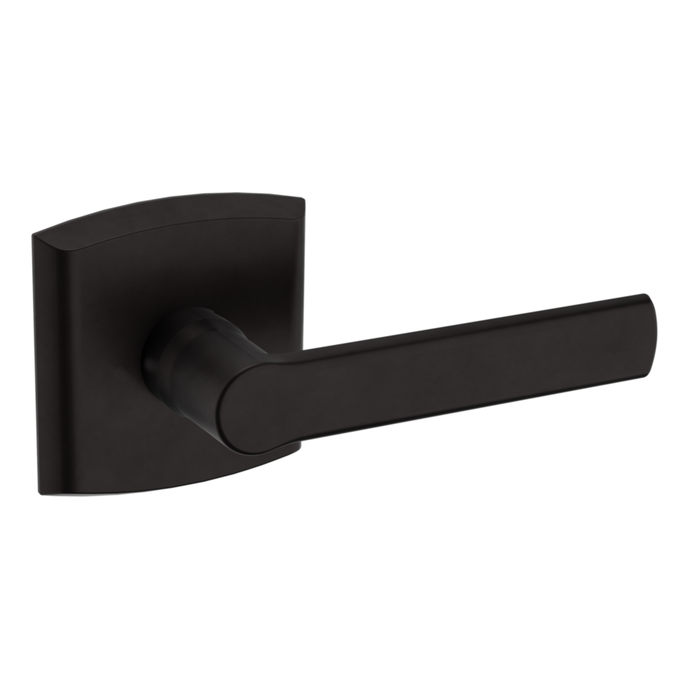 Baldwin 5485 Soho Lever Set with R026 Rose Oil-Rubbed Bronze / Full Dummy / Reversible