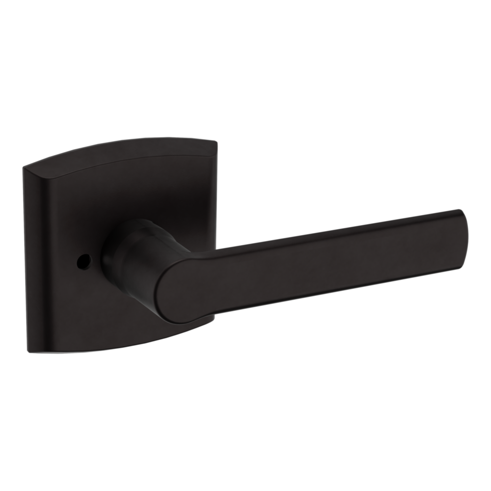 Baldwin 5485 Soho Lever Set with R026 Rose Oil-Rubbed Bronze / Privacy / Reversible