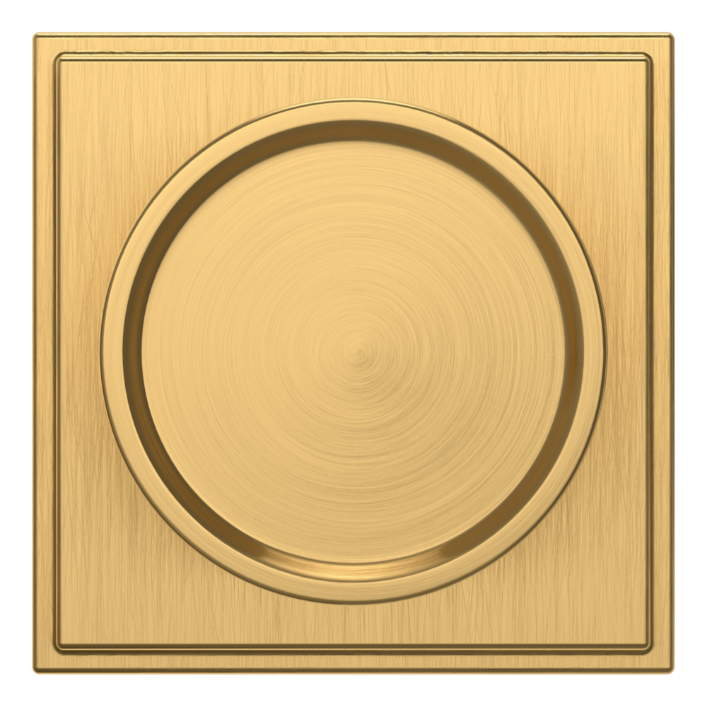 Baldwin K007 Hollywood Hills Knob Set with R050 Rose Lifetime (PVD) Satin Brass / Passage / Reversible