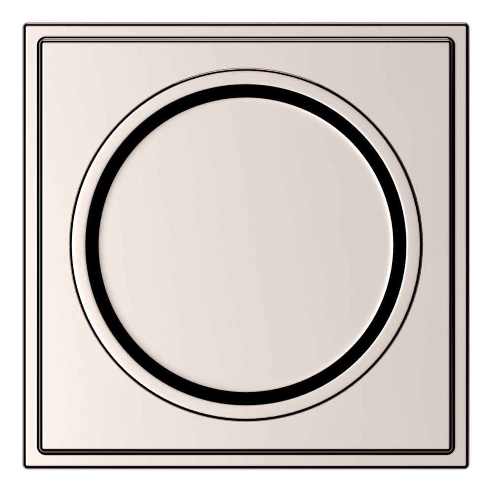 Baldwin K007 Hollywood Hills Knob Set with R050 Rose Lifetime (PVD) Polished Nickel / Passage / Reversible