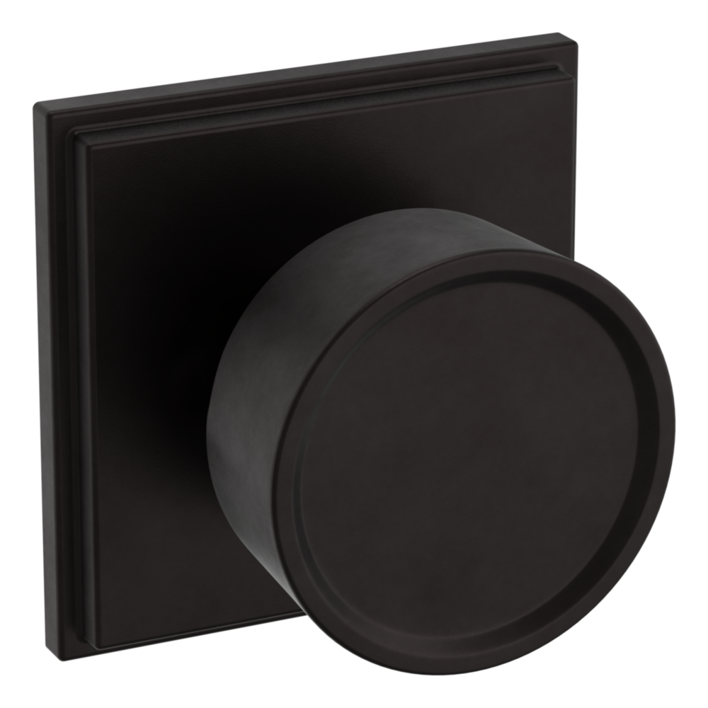 Baldwin K007 Hollywood Hills Knob Set with R050 Rose Oil-Rubbed Bronze / Full Dummy / Reversible