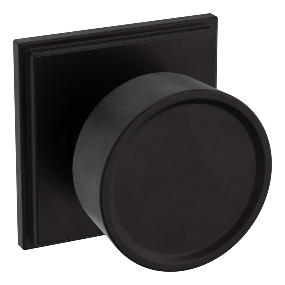Baldwin K008 Hollywood Hills Knob Set with R050 Rose Oil-Rubbed Bronze / Full Dummy / Reversible