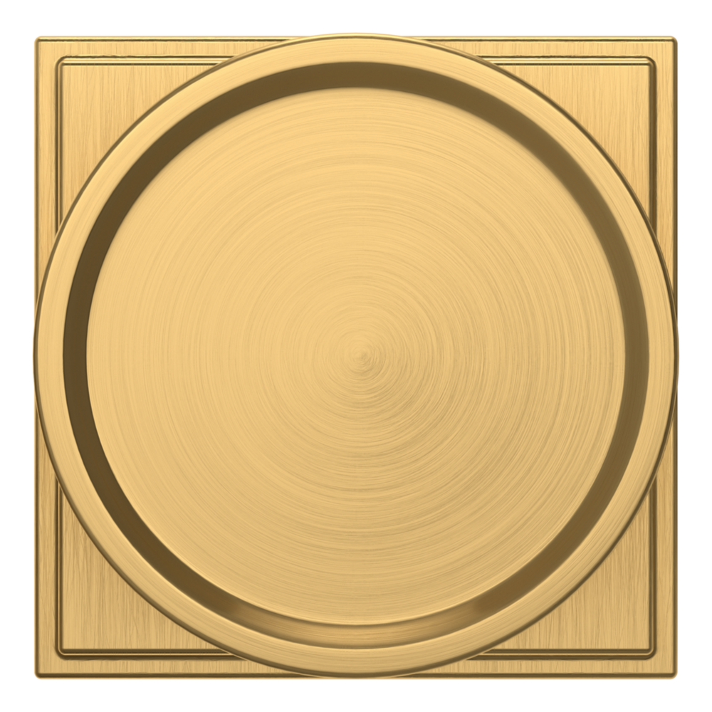 Baldwin K009 Hollywood Hills Knob Set with R050 Rose Lifetime (PVD) Satin Brass / Full Dummy / Reversible