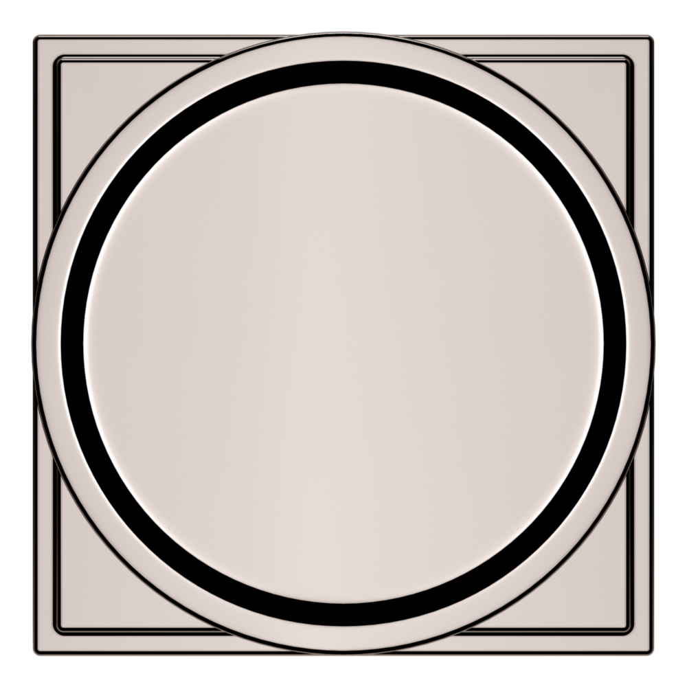 Baldwin K009 Hollywood Hills Knob Set with R050 Rose Lifetime (PVD) Polished Nickel / Passage / Reversible