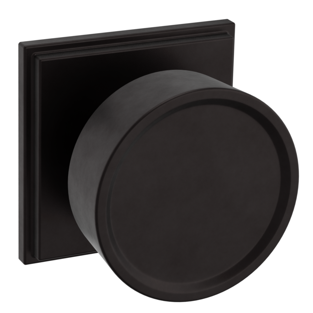 Baldwin K009 Hollywood Hills Knob Set with R050 Rose Oil-Rubbed Bronze / Privacy / Reversible