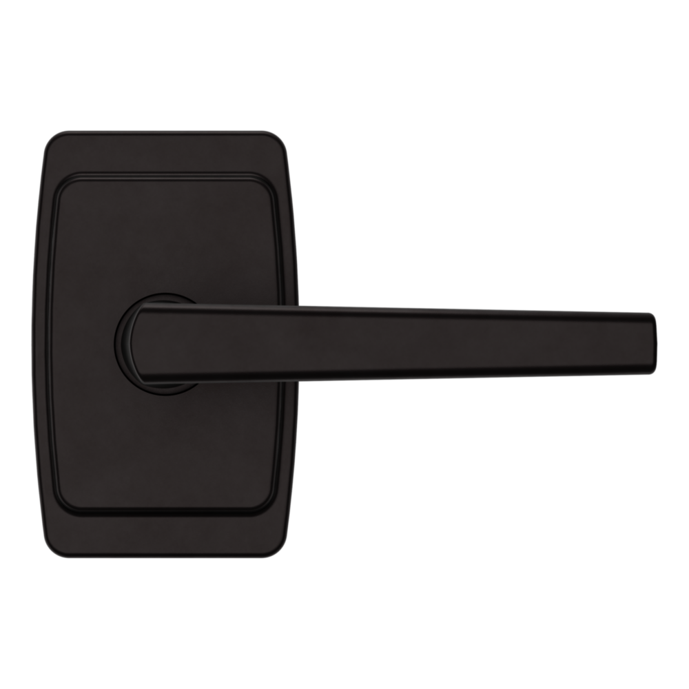 Baldwin L024 Palm Springs Lever Set with R046 Rose Oil-Rubbed Bronze / Full Dummy / Reversible