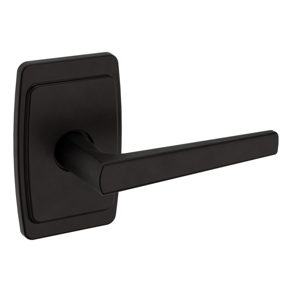 Baldwin L024 Palm Springs Lever Set with R046 Rose Oil-Rubbed Bronze / Passage / Reversible