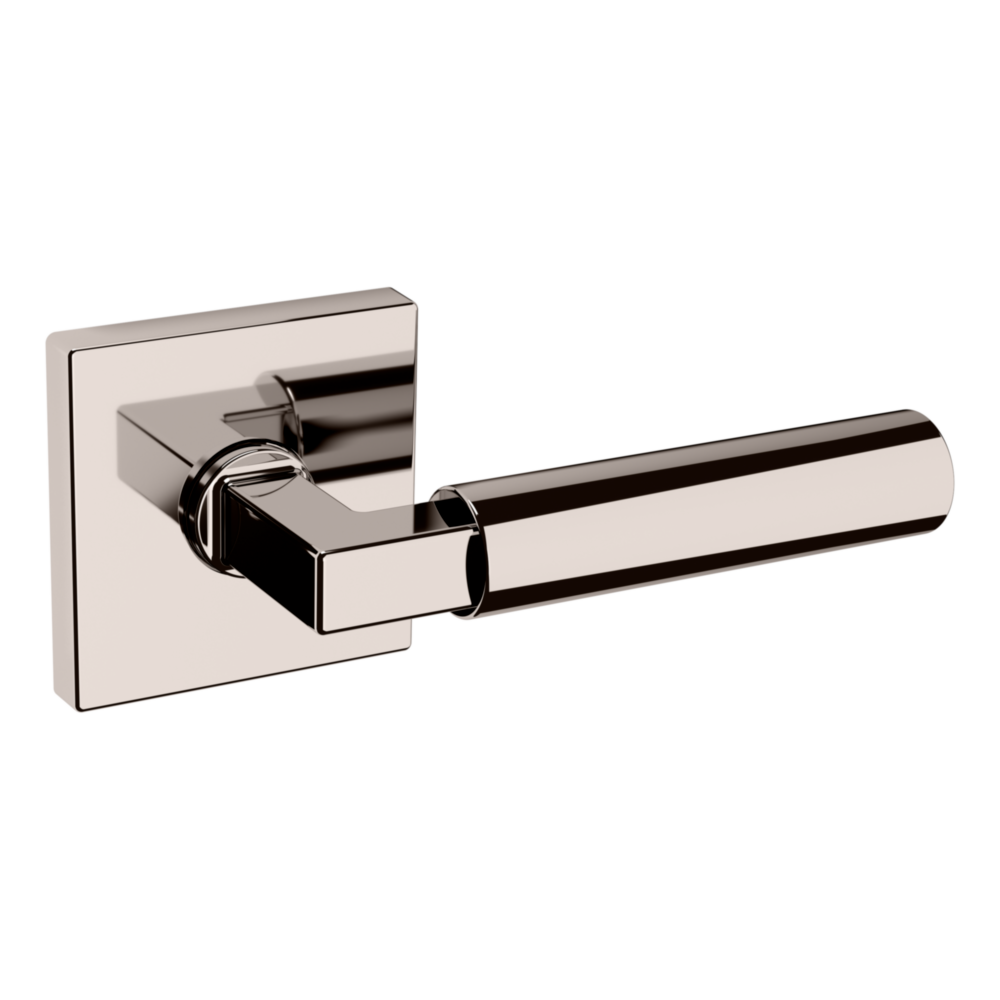 Baldwin L029 Gramercy Lever Set with R017 Rose Lifetime (PVD) Polished Nickel / Full Dummy / Reversible