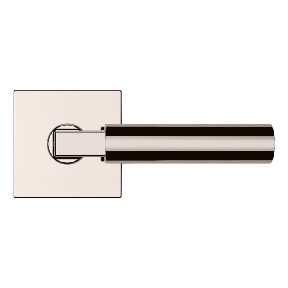Baldwin L029 Gramercy Lever Set with R017 Rose Lifetime (PVD) Polished Nickel / Passage / Reversible