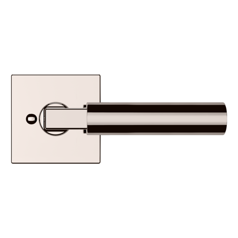 Baldwin L029 Gramercy Lever Set with R017 Rose Lifetime (PVD) Polished Nickel / Privacy / Reversible