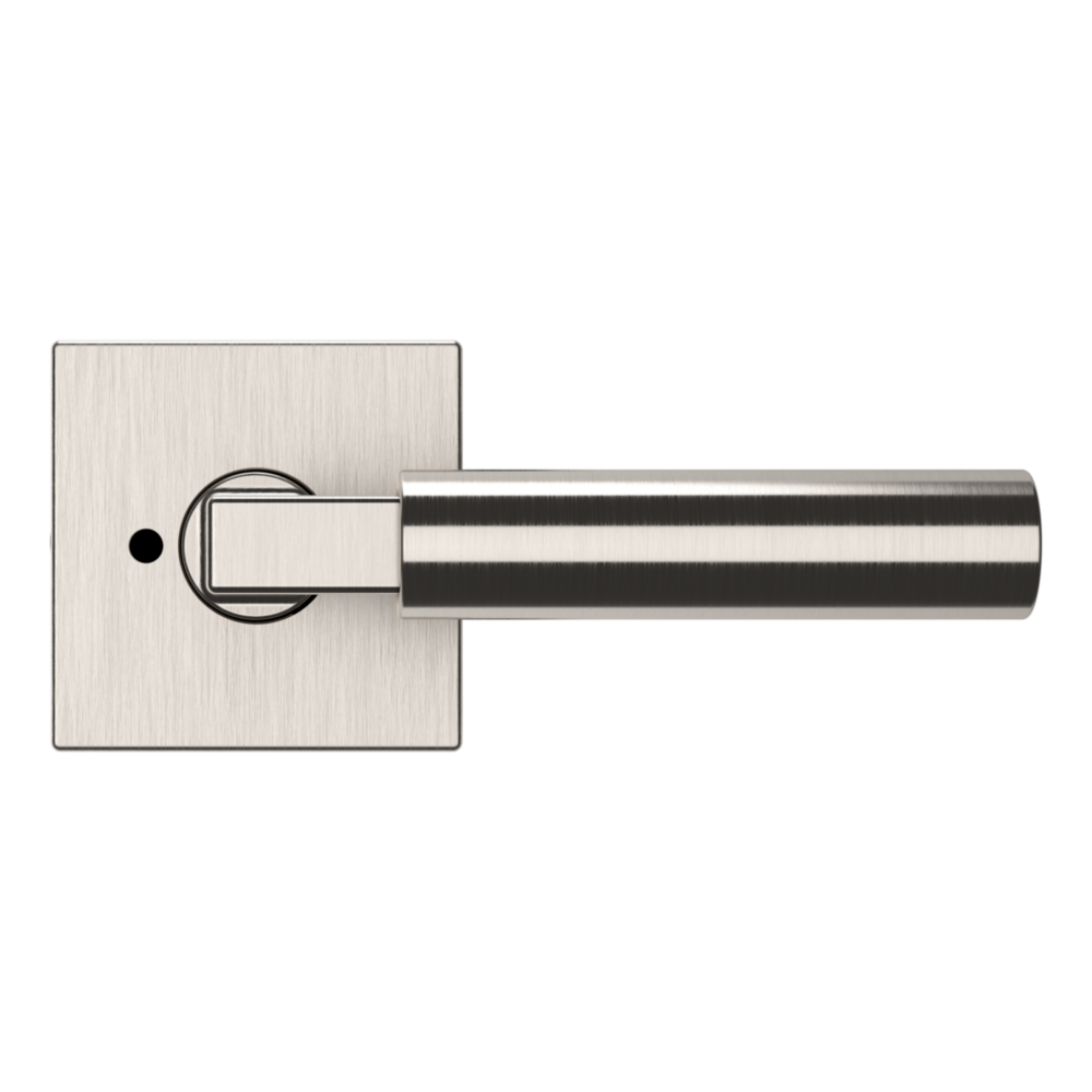 Baldwin L029 Gramercy Lever Set with R017 Rose Lifetime (PVD) Satin Nickel / Privacy / Reversible