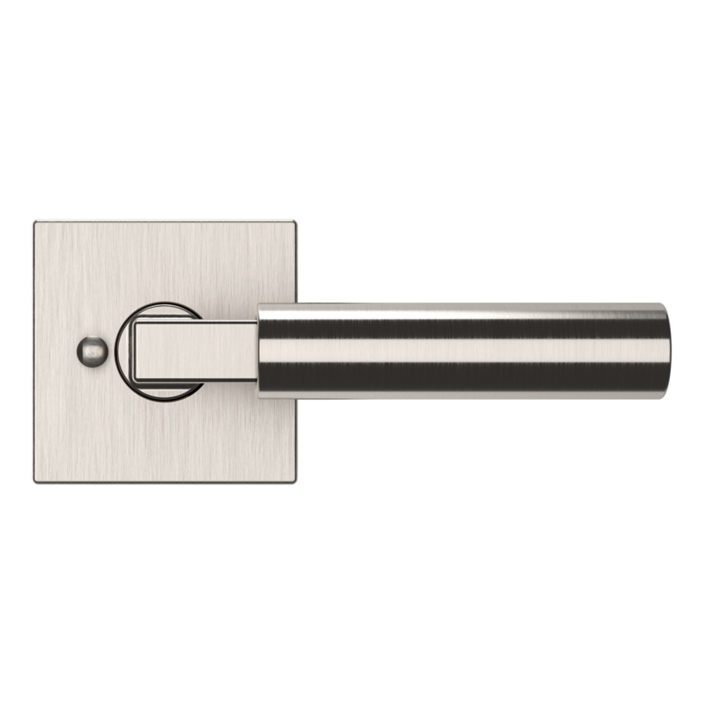 Baldwin L029 Gramercy Lever Set with R017 Rose Lifetime (PVD) Satin Nickel / Privacy / Reversible