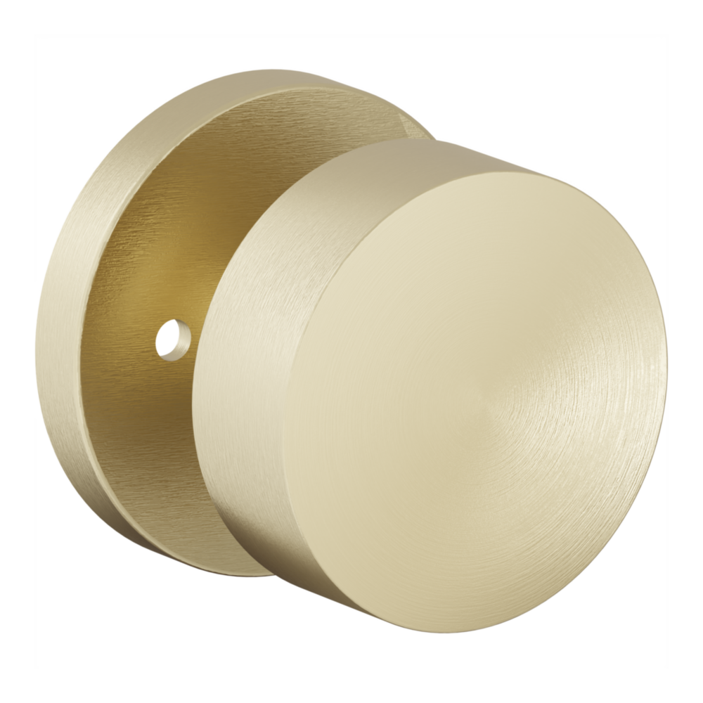 Baldwin 5079 Minneapolis Knob Set with 5046-5146 Rose Lifetime (PVD) Satin Brass / Privacy / Reversible