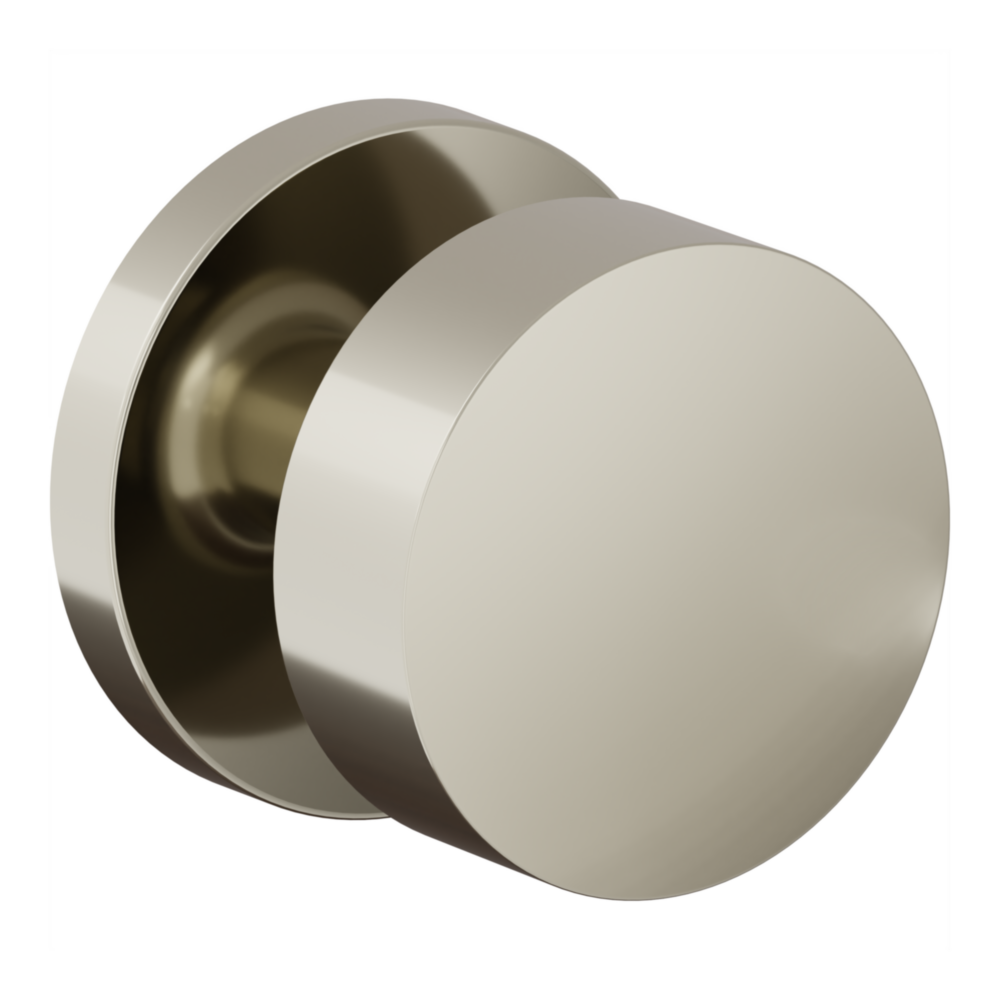 Baldwin 5079 Minneapolis Knob Set with 5046-5146 Rose Lifetime (PVD) Polished Nickel / Passage / Reversible