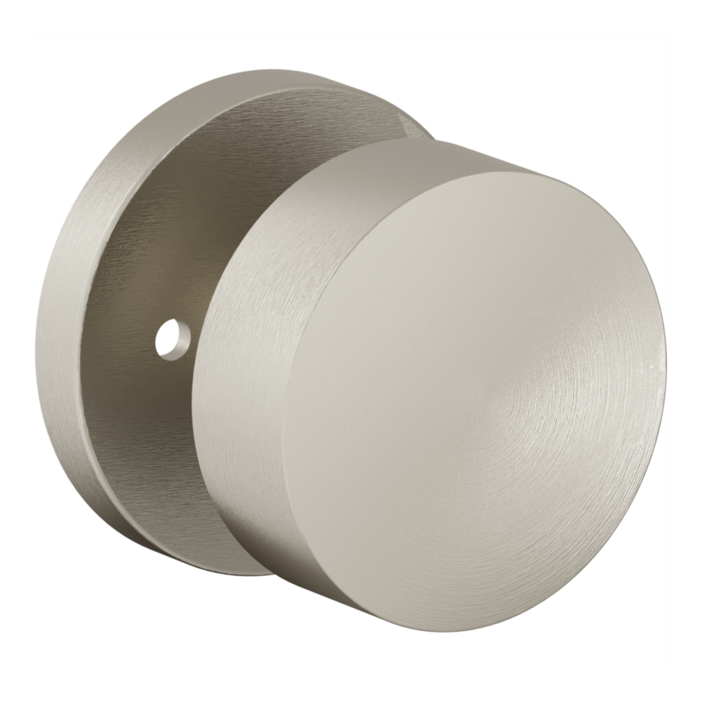 Baldwin 5079 Minneapolis Knob Set with 5046-5146 Rose Lifetime (PVD) Satin Nickel / Privacy / Reversible