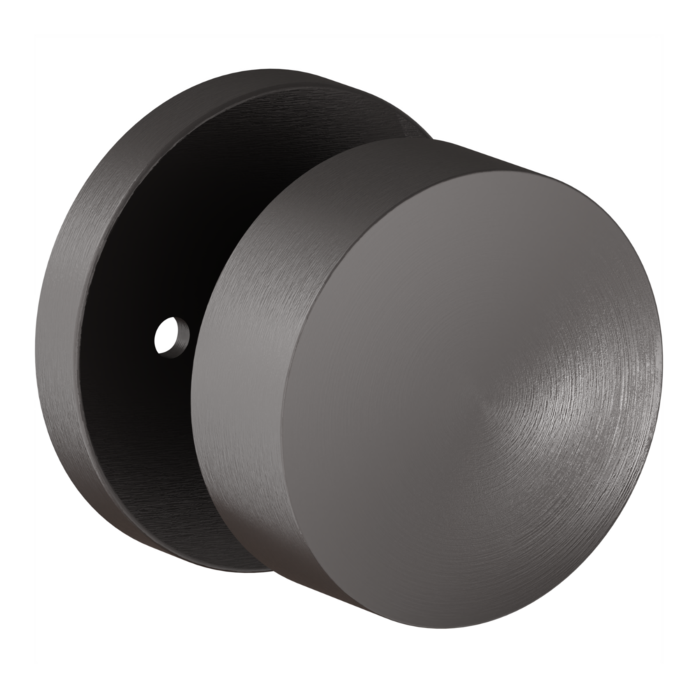 Baldwin 5079 Minneapolis Knob Set with 5046-5146 Rose Lifetime (PVD) Graphite Nickel / Privacy / Reversible