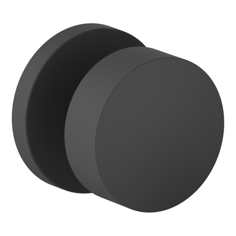 Baldwin 5079 Minneapolis Knob Set with 5046-5146 Rose Satin Black / Passage / Reversible