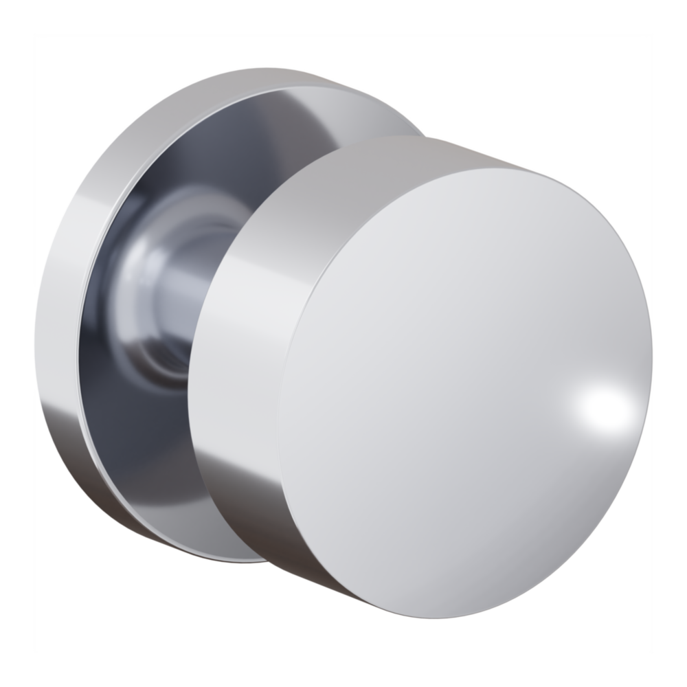 Baldwin 5079 Minneapolis Knob Set with 5046-5146 Rose Polished Chrome / Passage / Reversible