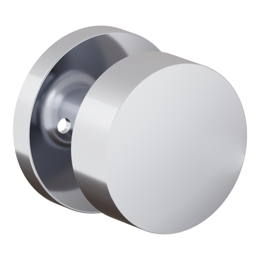 Baldwin 5079 Minneapolis Knob Set with 5046-5146 Rose Polished Chrome / Privacy / Reversible