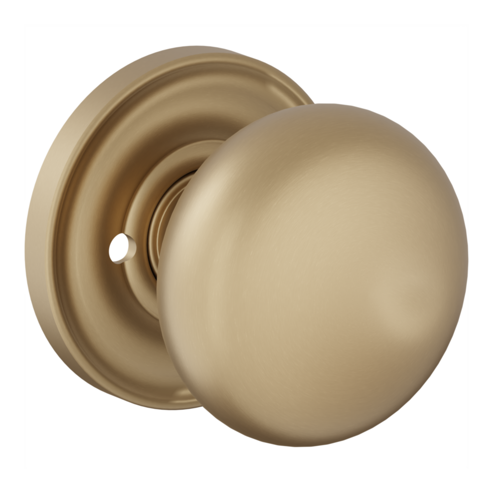 Baldwin 5083 Baltimore Knob Set with 5048-5148 Rose Vintage Brass / Privacy / Reversible