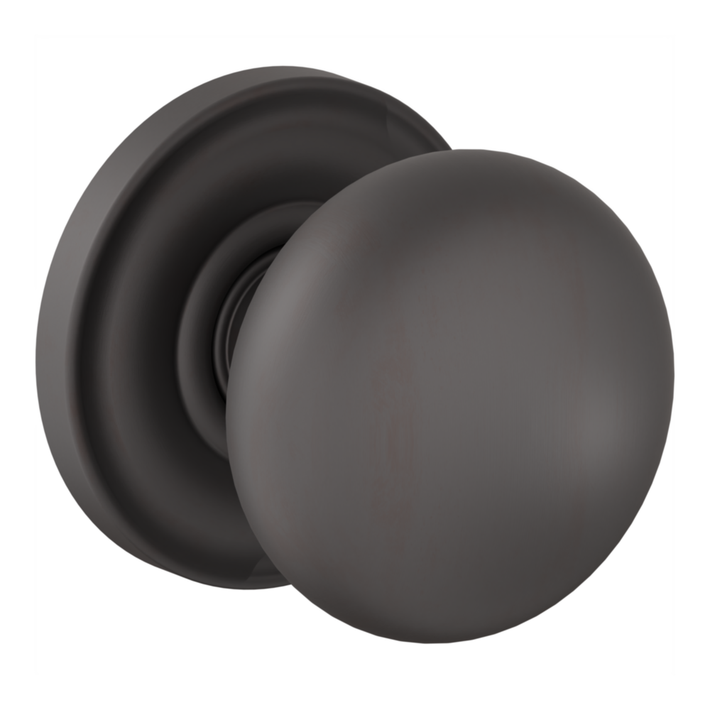 Baldwin 5083 Baltimore Knob Set with 5048-5148 Rose Oil-Rubbed Bronze / Passage / Reversible