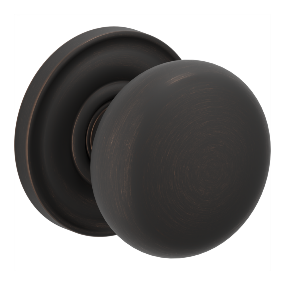 Baldwin 5083 Baltimore Knob Set with 5048-5148 Rose Venetian Bronze / Passage / Reversible