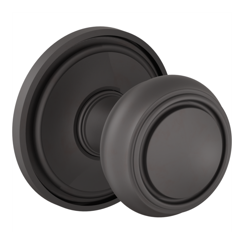 Baldwin 5087 Nashville Knob Set with 5070-5123 Rose Oil-Rubbed Bronze / Passage / Reversible