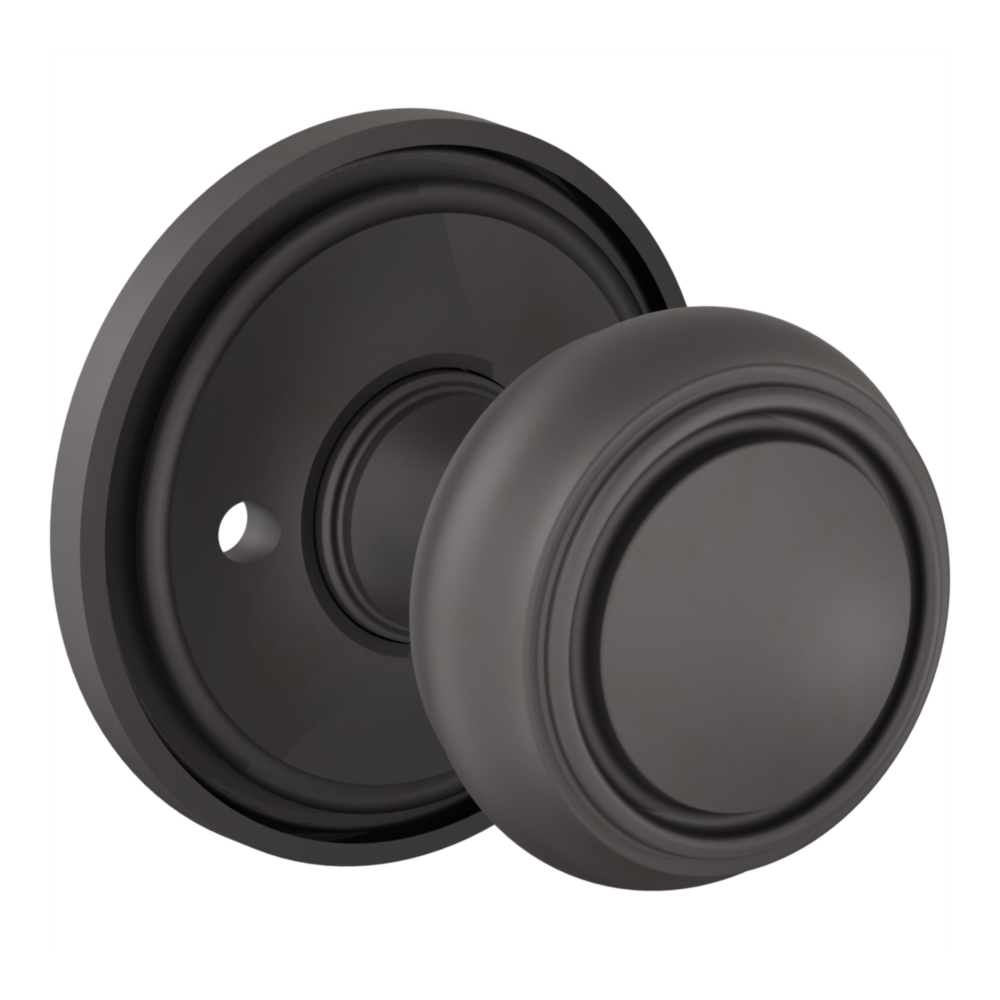 Baldwin 5087 Nashville Knob Set with 5070-5123 Rose Oil-Rubbed Bronze / Privacy / Reversible