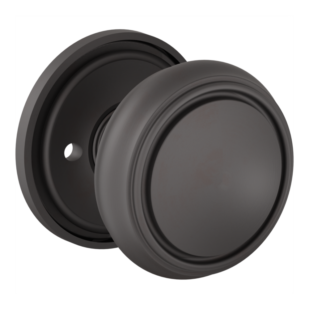 Baldwin 5088 Nashville Knob Set with 5070-5123 Rose Oil-Rubbed Bronze / Privacy / Reversible