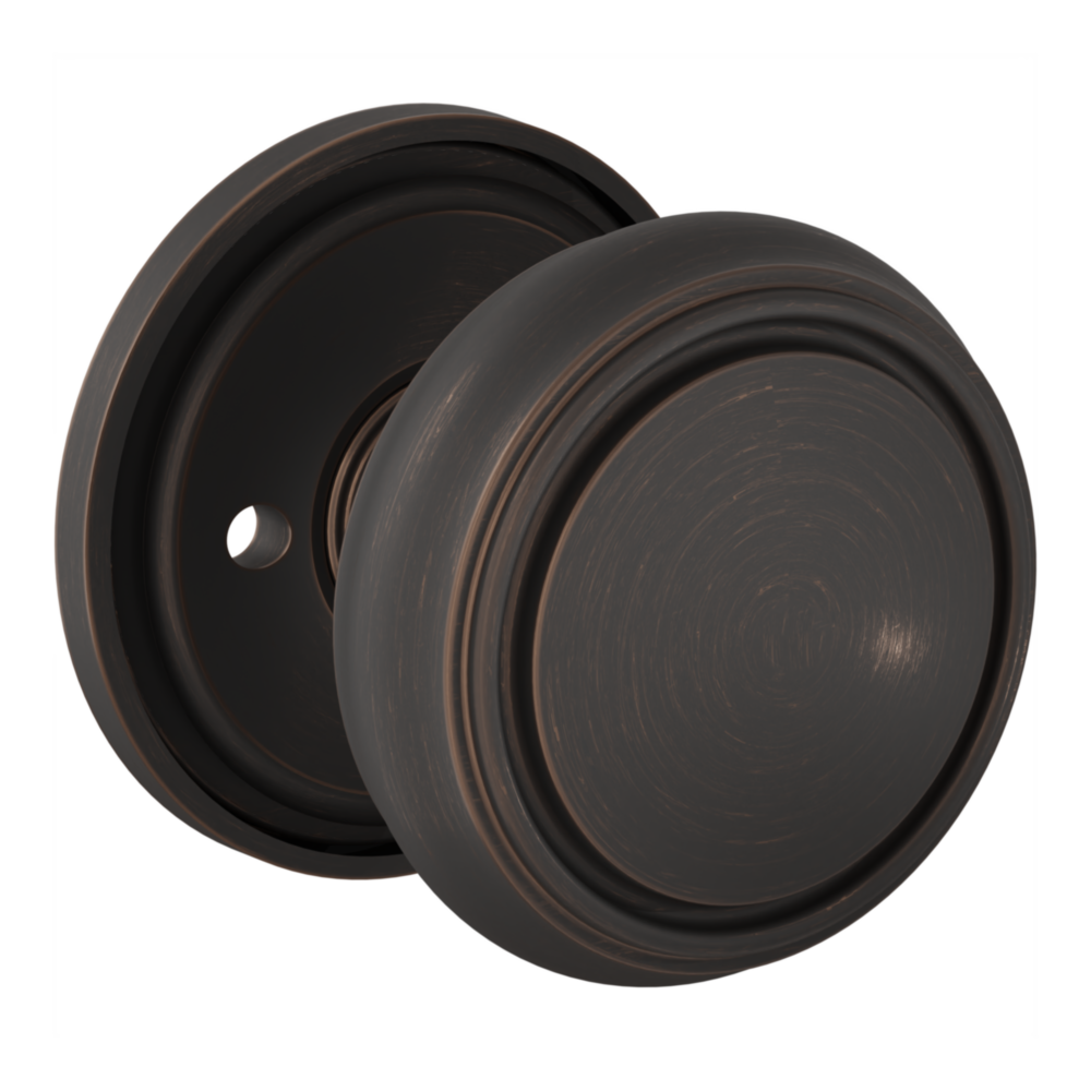 Baldwin 5088 Nashville Knob Set with 5070-5123 Rose Venetian Bronze / Privacy / Reversible