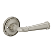 Baldwin L033 Briarcrest Lever Set with 5070-5123 Rose Lifetime (PVD) Satin Nickel / Privacy / Reversible