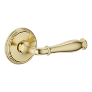 Baldwin L034 Nashville Lever Set with 5078-5134 Rose Lifetime (PVD) Polished Brass / Passage / Reversible