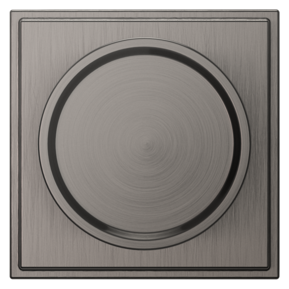 Baldwin K007 Hollywood Hills Knob Set with R050 Rose Lifetime (PVD) Graphite Nickel / Privacy / Reversible