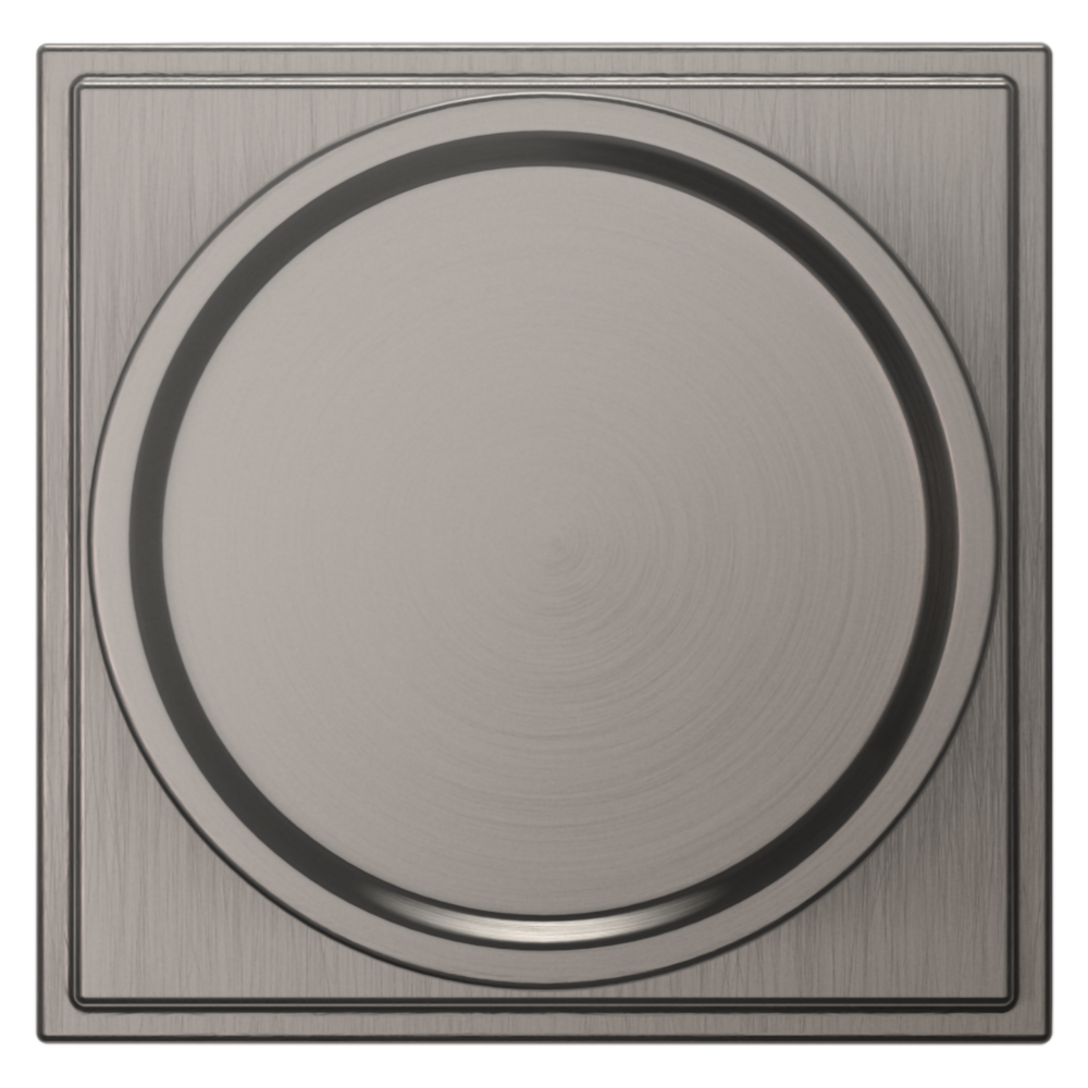 Baldwin K008 Hollywood Hills Knob Set with R050 Rose Lifetime (PVD) Graphite Nickel / Passage / Reversible