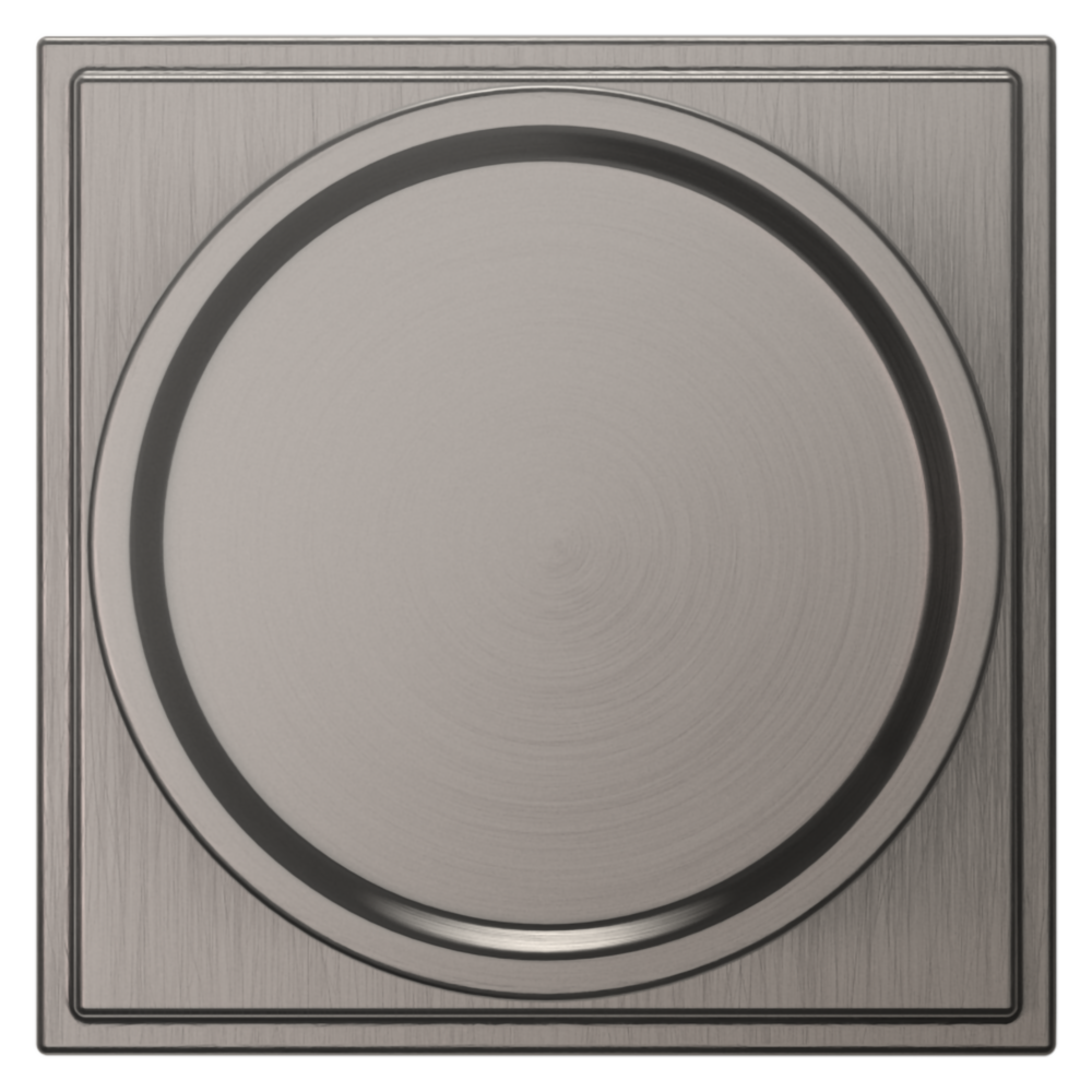 Baldwin K008 Hollywood Hills Knob Set with R050 Rose Lifetime (PVD) Graphite Nickel / Privacy / Reversible