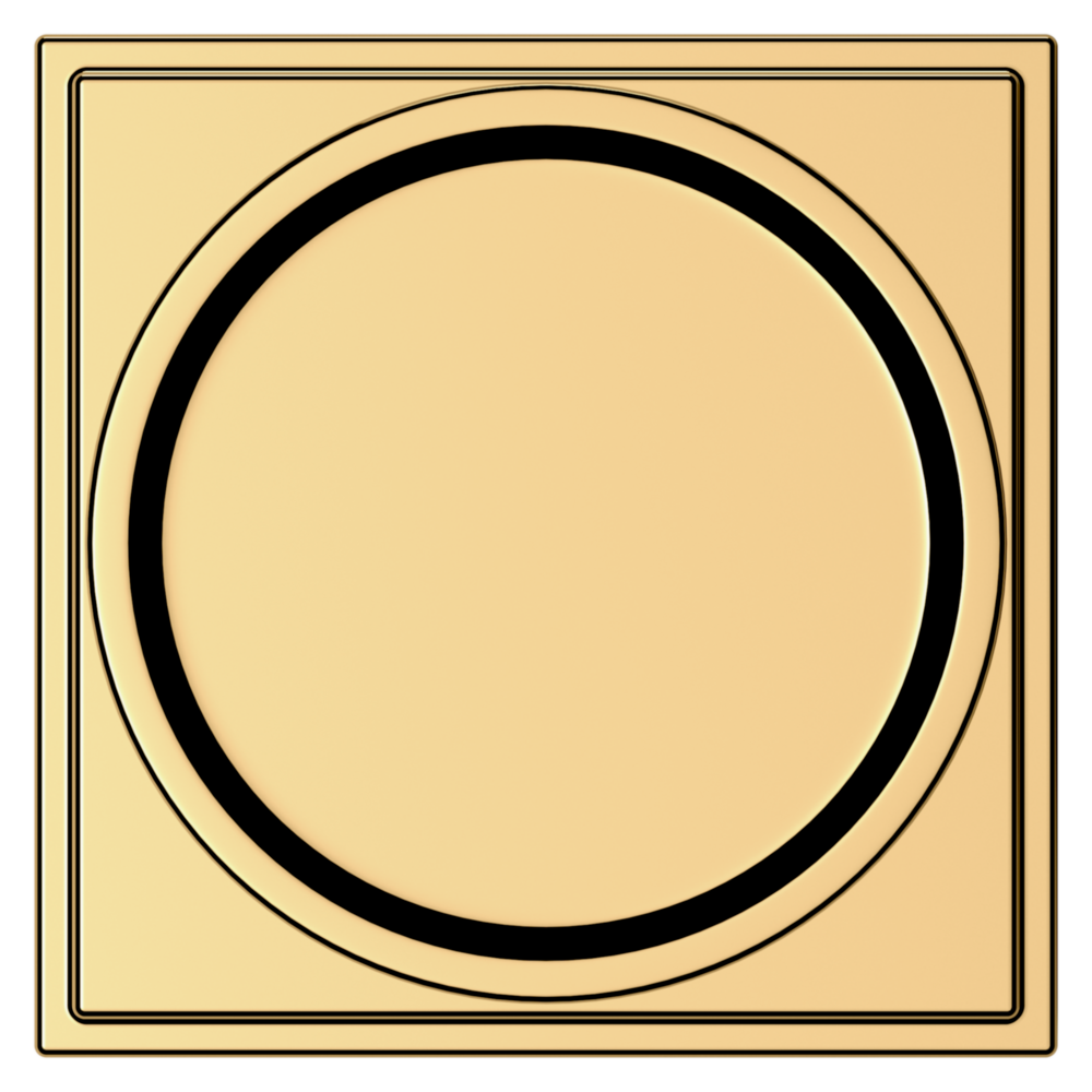 Baldwin K008 Hollywood Hills Knob Set with R050 Rose Lifetime (PVD) Polished Brass / Passage / Reversible