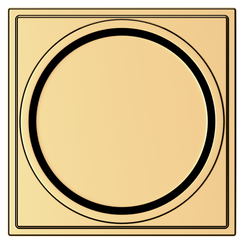 Baldwin K008 Hollywood Hills Knob Set with R050 Rose Lifetime (PVD) Polished Brass / Passage / Reversible